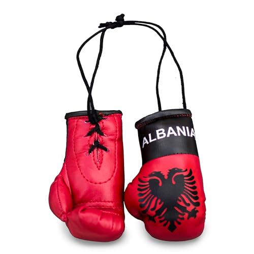 Albania Albanian Flag Mini Boxing Gloves Travel Souvenir Gifts