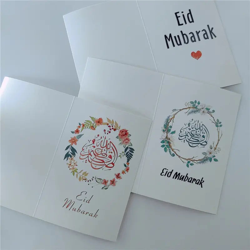 Eid Greeting Card Colorful style Eid Mubarak (6 Pack)