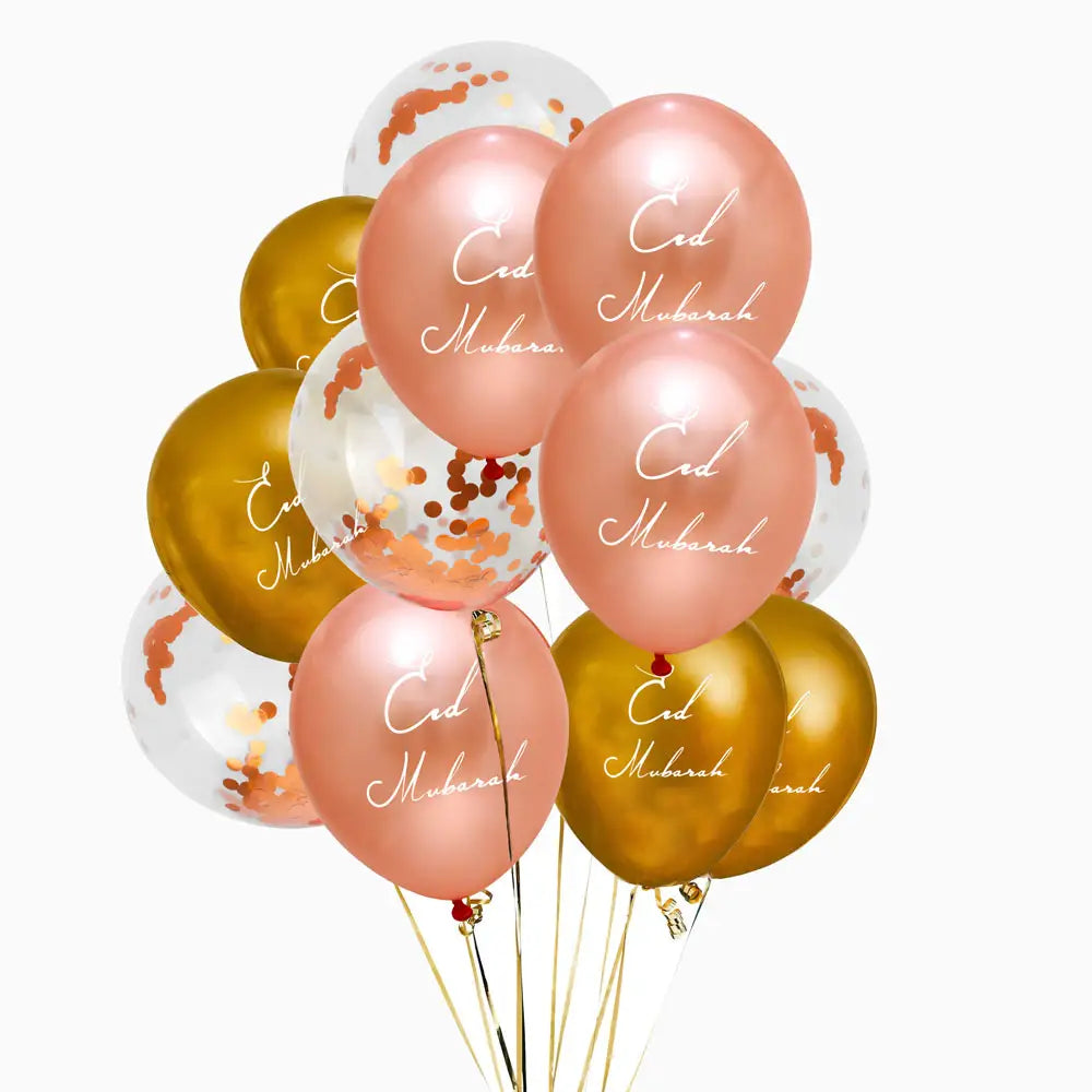 Eid Mubarak Balloons (12 Pack)