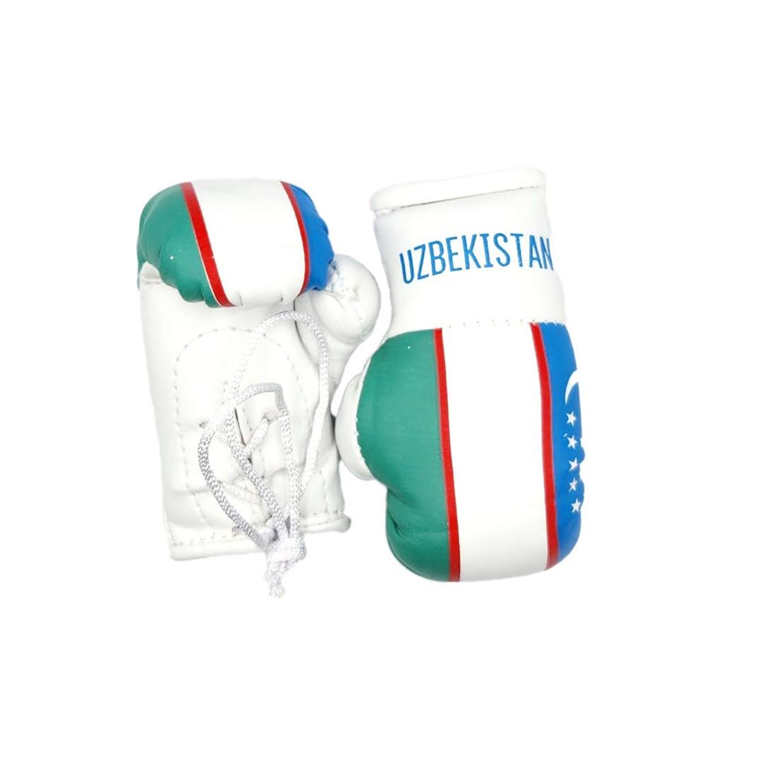 Uzbekistan Uzbek Flag Mini Boxing Gloves Travel Souvenir Gifts
