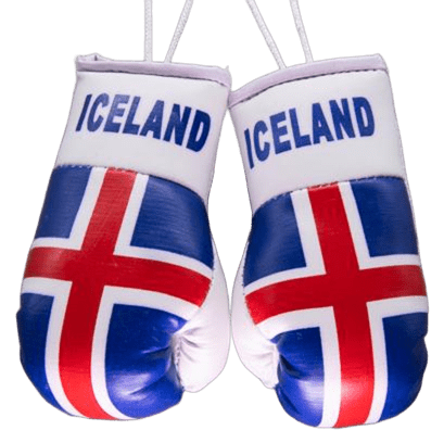 Iceland Island Icelandic Flag Mini Boxing Gloves Travel Souvenir Gifts