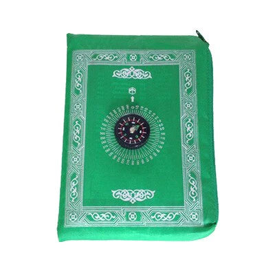 Travel Prayer Mat with Compass with Qibla finder