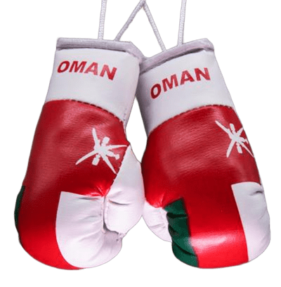 Oman Omani Flag Mini Boxing Gloves Travel Souvenir Gifts