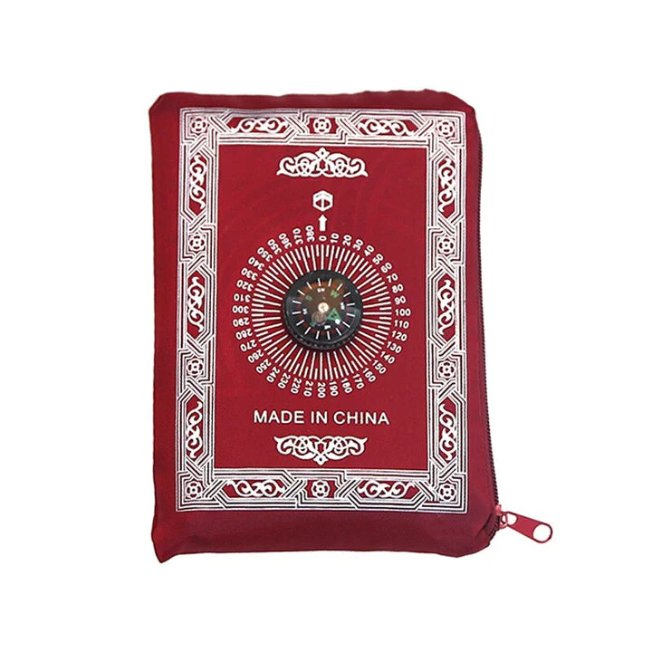 Travel Prayer Mat with Compass with Qibla finder