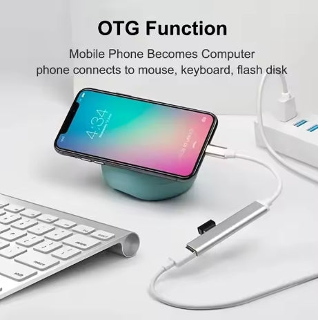 4-Port USB High-Speed Type C & USB Splitter 5Gbps Multiport PC Computer Accessory Charging Docking Station