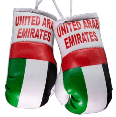 United Arab Emirates UAE Flag Mini Boxing Gloves Travel Souvenir Gifts