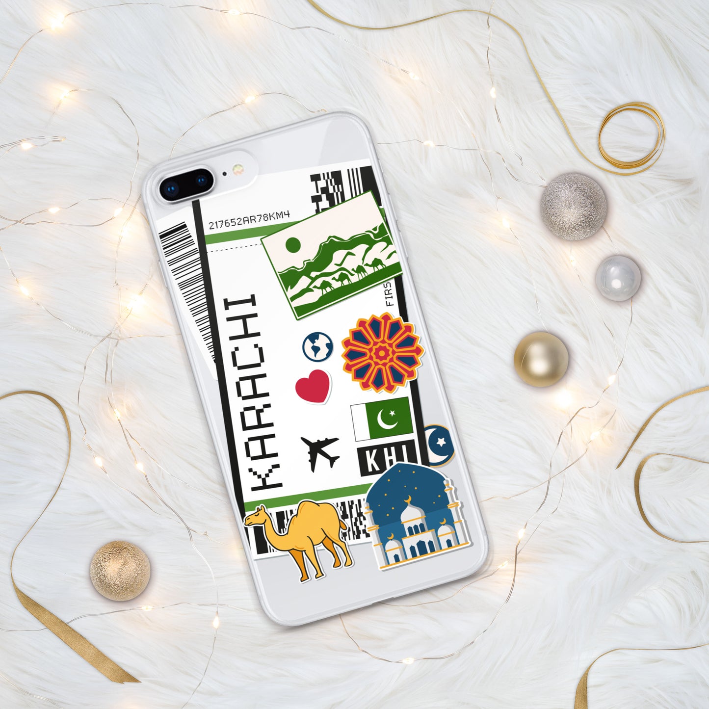 Karachi Pakistan Pakistani iPhone 14 13 12 11 XS Pro Max Case Cute Clear iPhone case