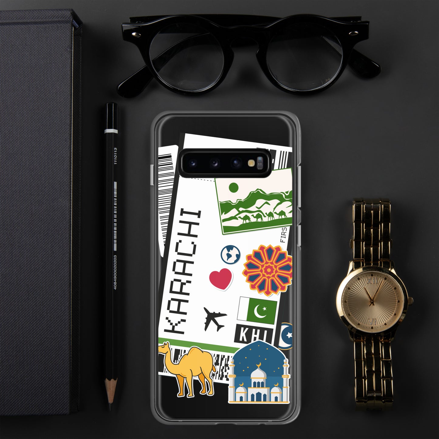 Karachi Pakistan Pakistani Flag Samsung Galaxy Case S23 S22 S21 S20 S10 Ultra Plus and Fe
