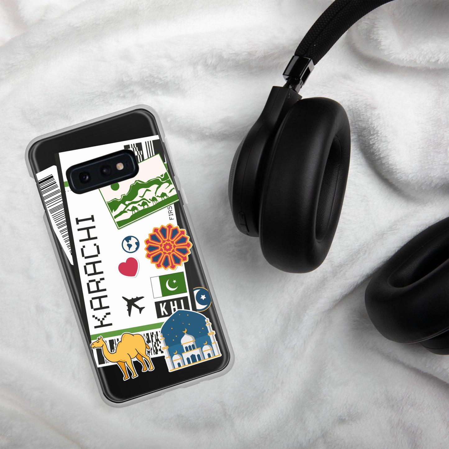 Karachi Pakistan Pakistani Flag Samsung Galaxy Case S23 S22 S21 S20 S10 Ultra Plus and Fe
