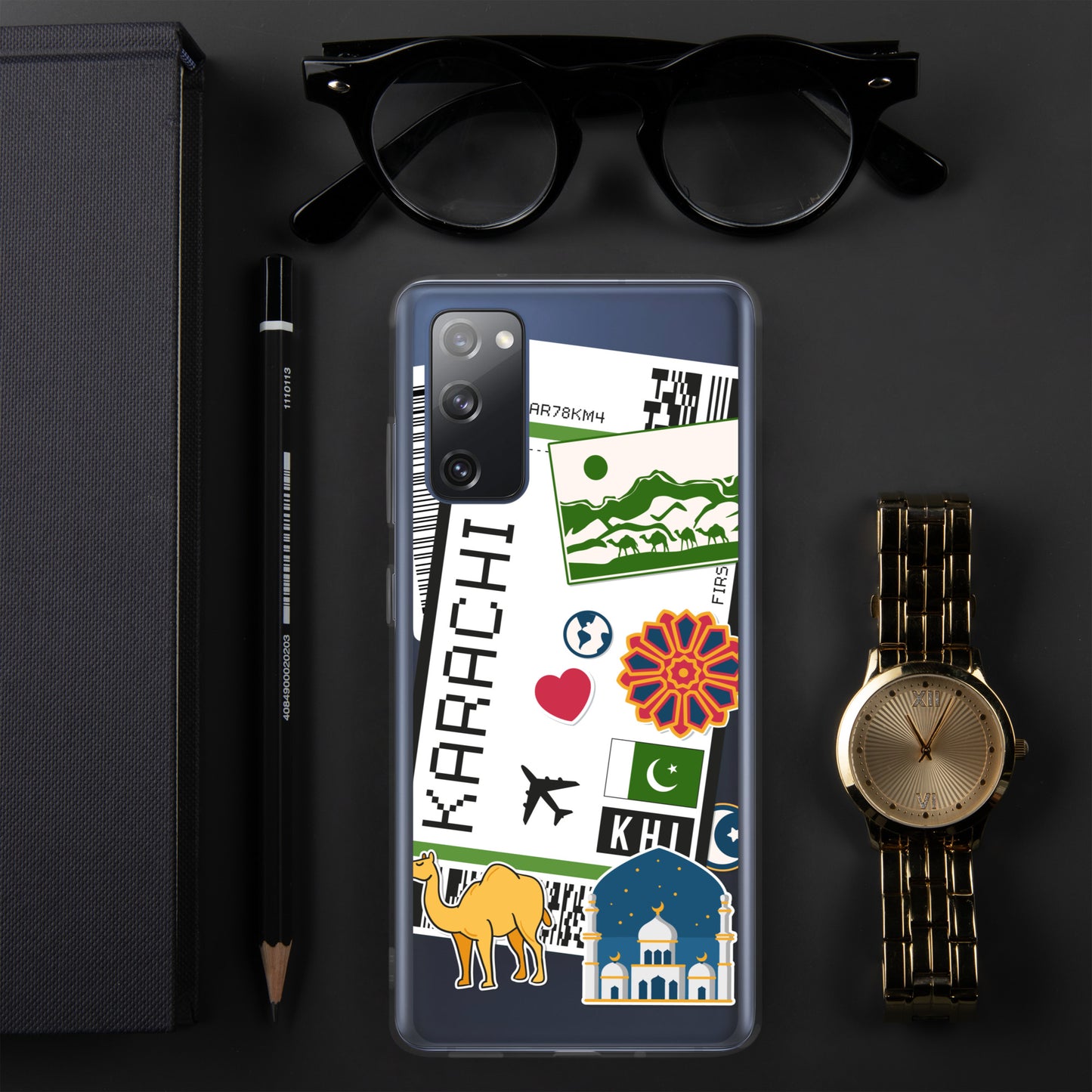 Karachi Pakistan Pakistani Flag Samsung Galaxy Case S23 S22 S21 S20 S10 Ultra Plus and Fe