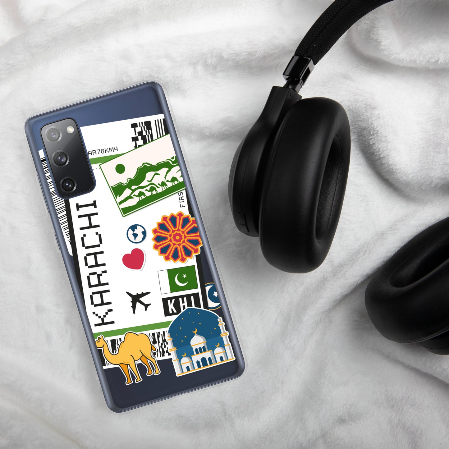 Karachi Pakistan Pakistani Flag Samsung Galaxy Case S23 S22 S21 S20 S10 Ultra Plus and Fe
