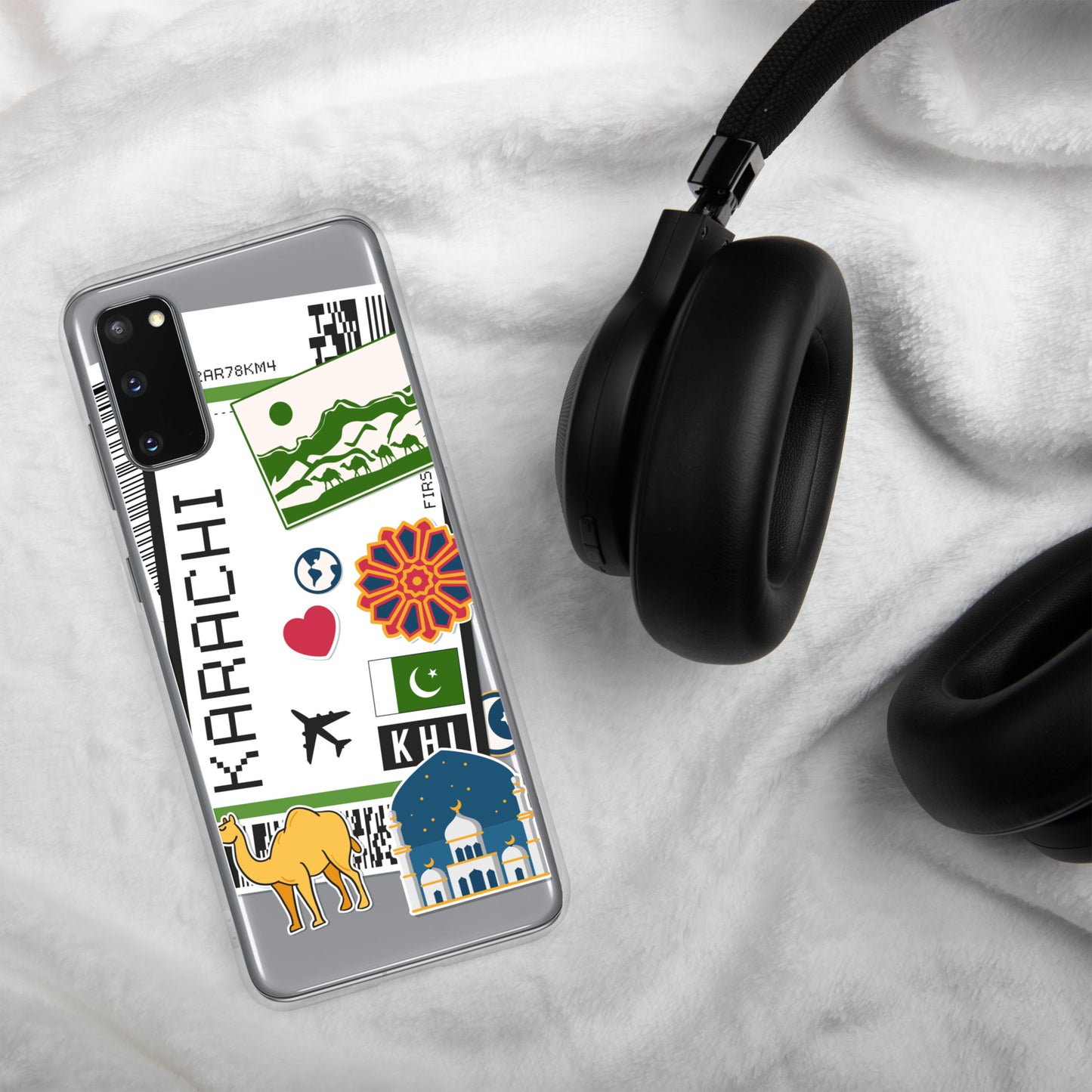 Karachi Pakistan Pakistani Flag Samsung Galaxy Case S23 S22 S21 S20 S10 Ultra Plus and Fe
