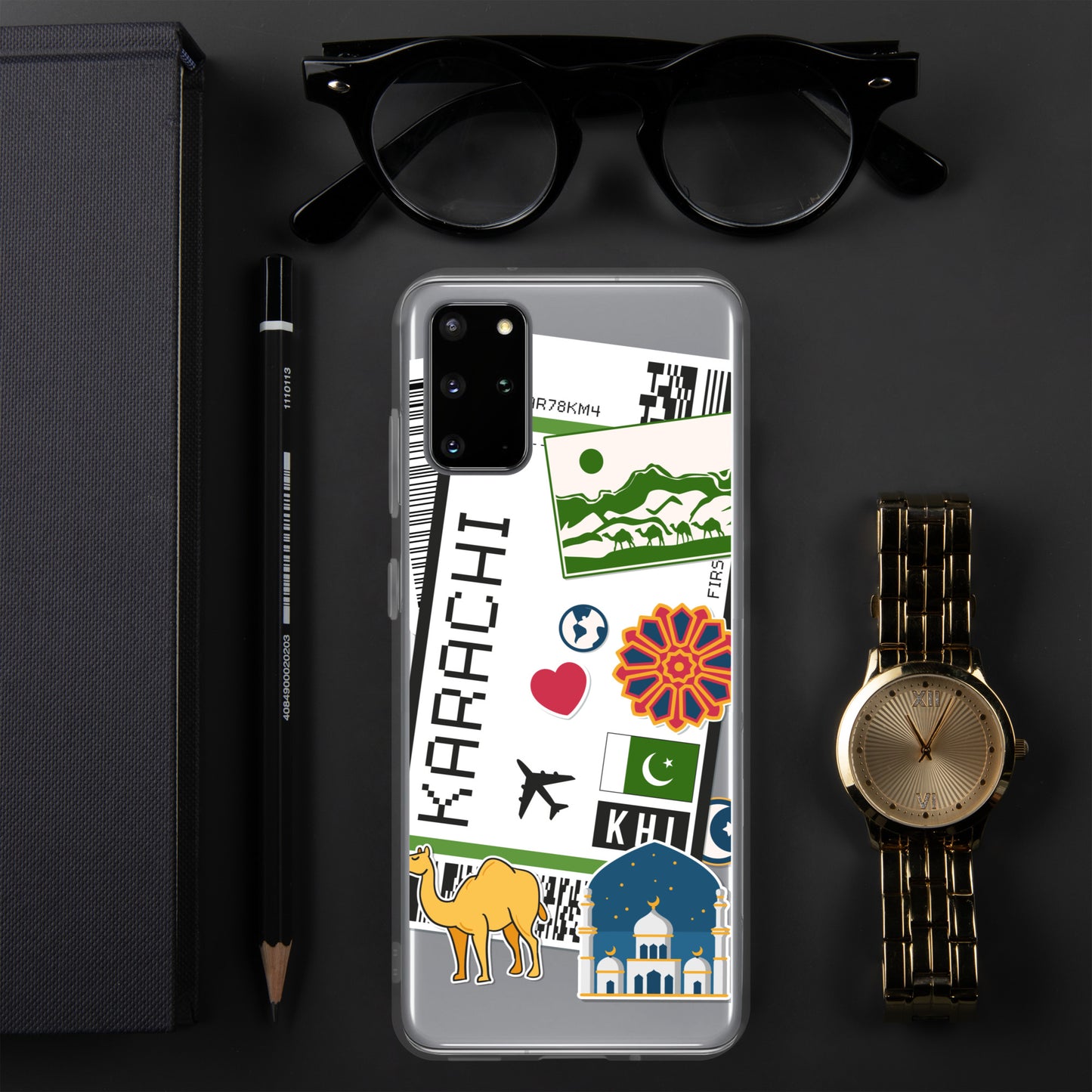 Karachi Pakistan Pakistani Flag Samsung Galaxy Case S23 S22 S21 S20 S10 Ultra Plus and Fe