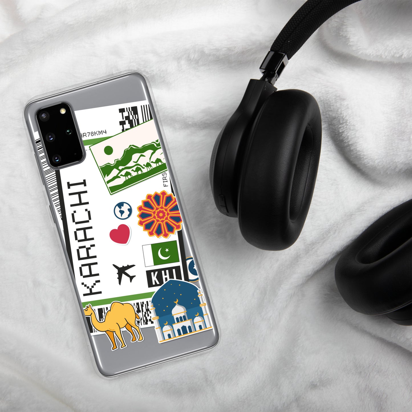 Karachi Pakistan Pakistani Flag Samsung Galaxy Case S23 S22 S21 S20 S10 Ultra Plus and Fe