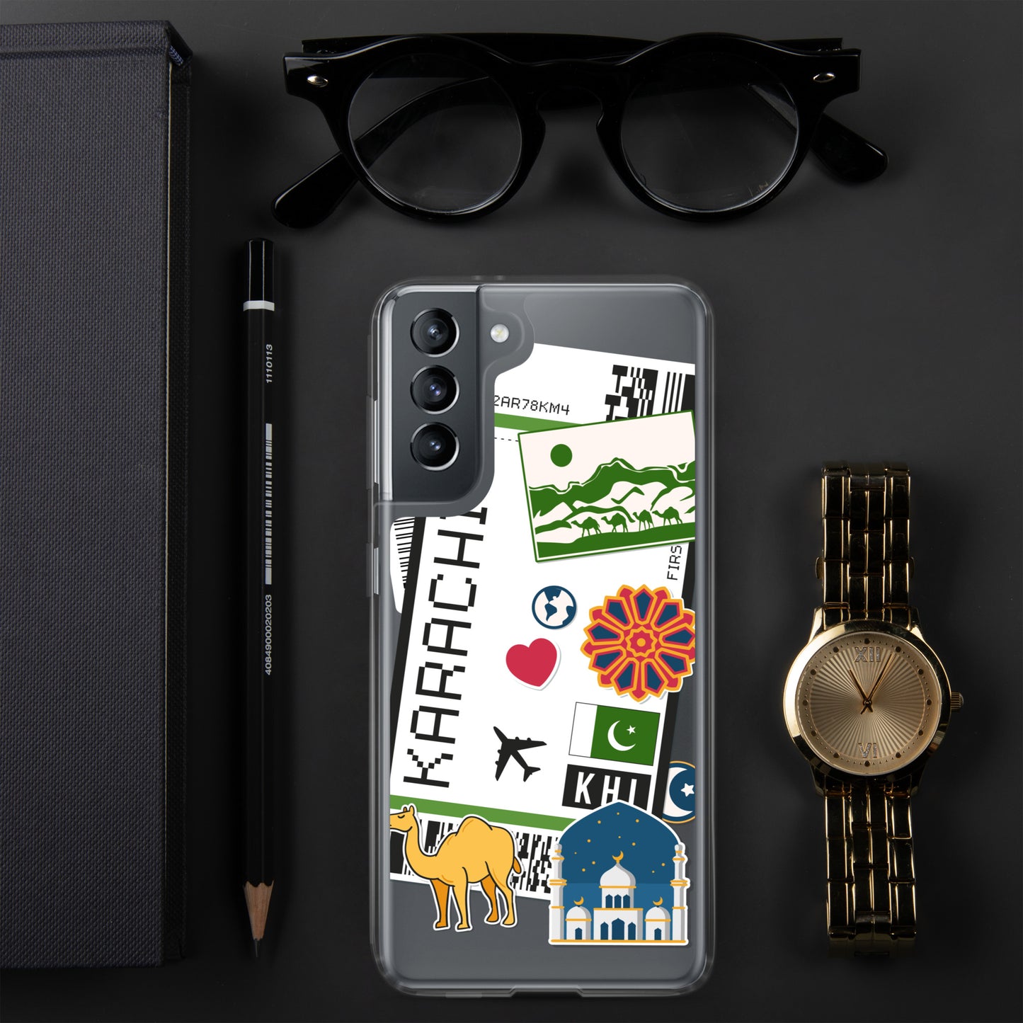 Karachi Pakistan Pakistani Flag Samsung Galaxy Case S23 S22 S21 S20 S10 Ultra Plus and Fe