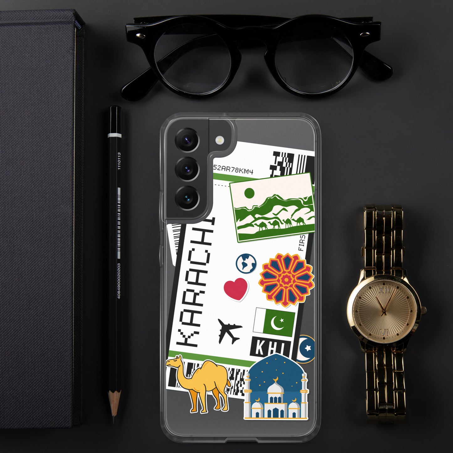 Karachi Pakistan Pakistani Flag Samsung Galaxy Case S23 S22 S21 S20 S10 Ultra Plus and Fe