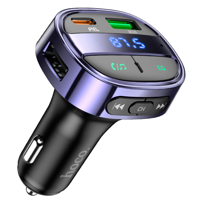 HOCO E70 Car Charger(PD30W+QC3.0 with wireless FM transmitter)