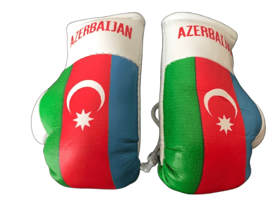 Azerbaijan Azerbaijani Flag Mini Boxing Gloves Travel Souvenir Gifts