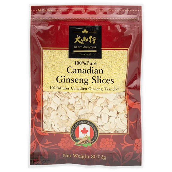 Canadian Ginseng Slices 80 Grams