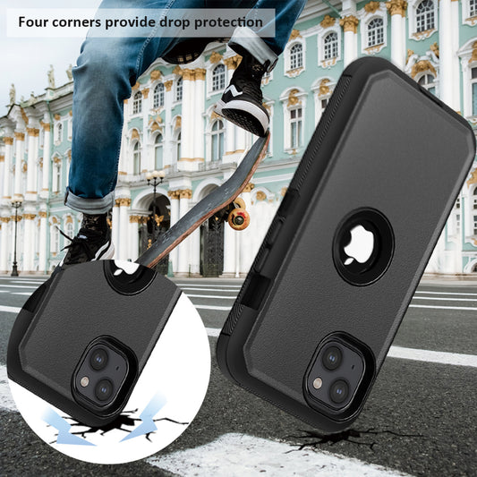 Rugged Cover for iPhone 13 Hard Case Defender Protective Hard Cover Case with Belt Clip