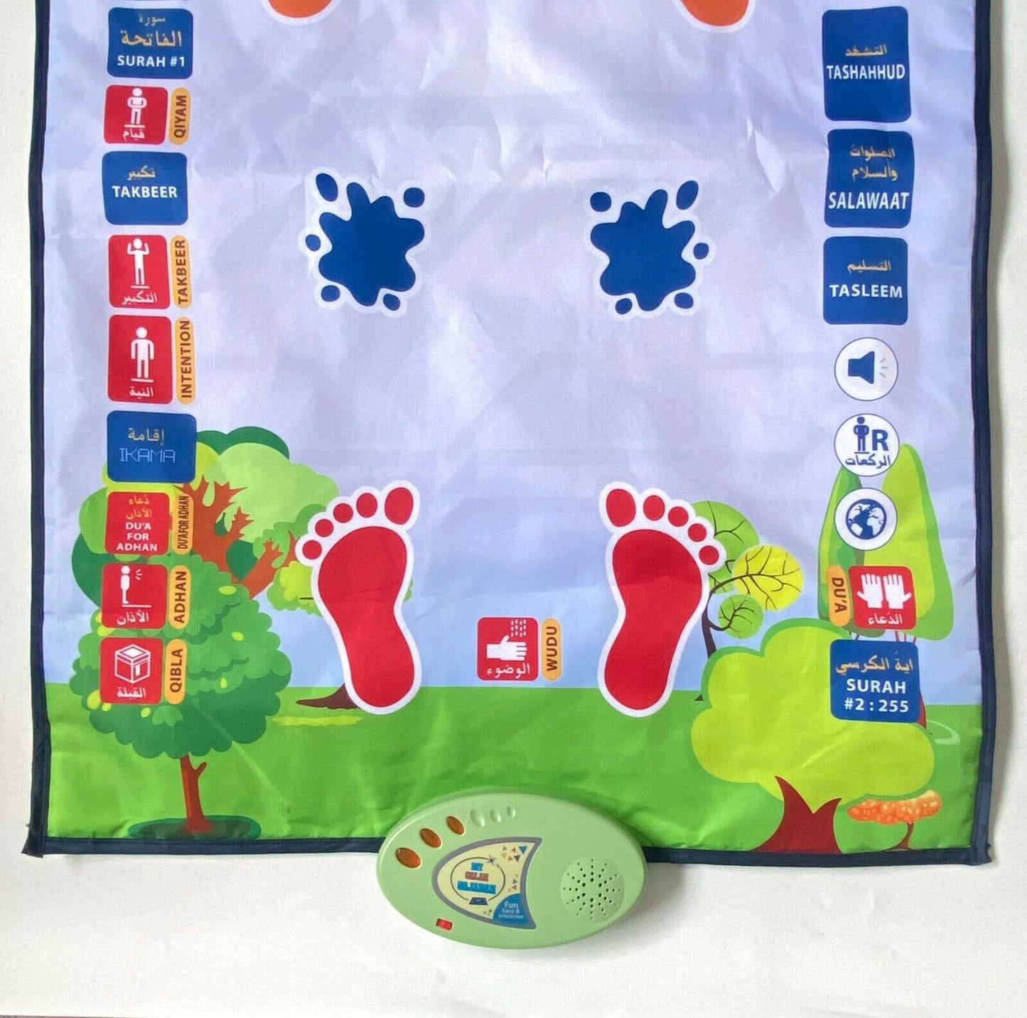 Kids Prayer Mat with Compass with Qibla finder - Enable them to learn Salah quicker